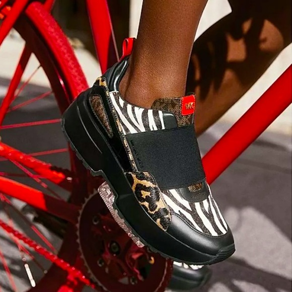 MICHAEL Michael Kors Shoes - Michael KORS Cosmo Calf Hair Mixed Sneakers New Women’s Size 5